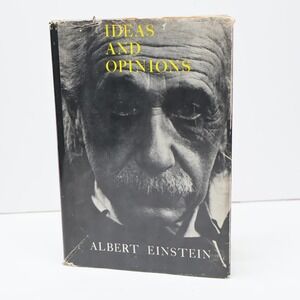 Bonanza Ideas and Opinions Albert Einstein Book OS Black Fair‎ Vintage Hardcover